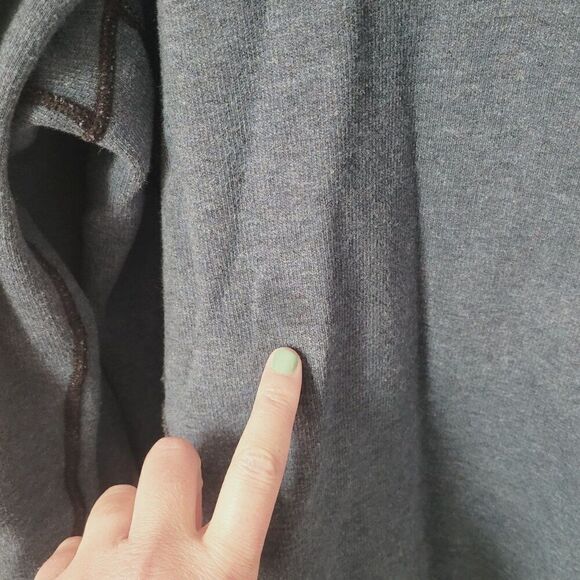 Tommy Bahama Reversible Quarter Zip Long Sleeve Sweater in Blue & Black - Picture 5 of 8